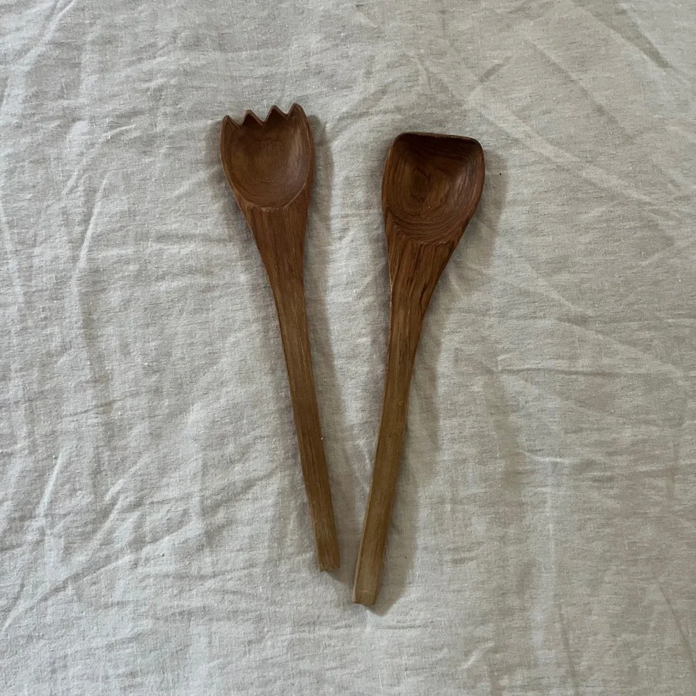 Vintage‎ Wooden Salad Servers